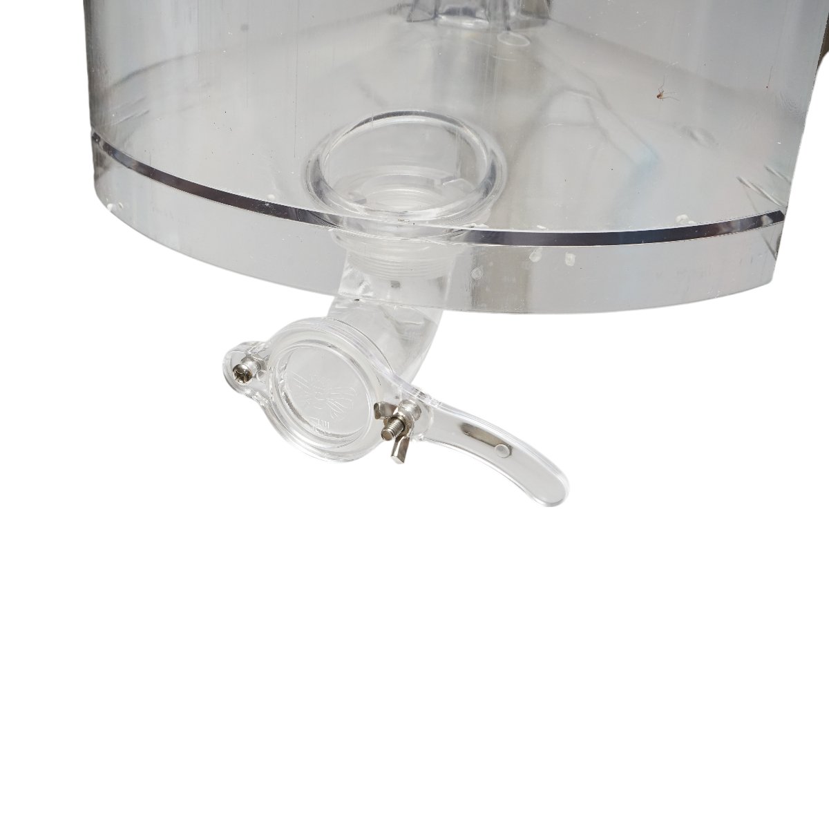 Centrifuga manuala apicola, extractor miere transparent cu 3 rame